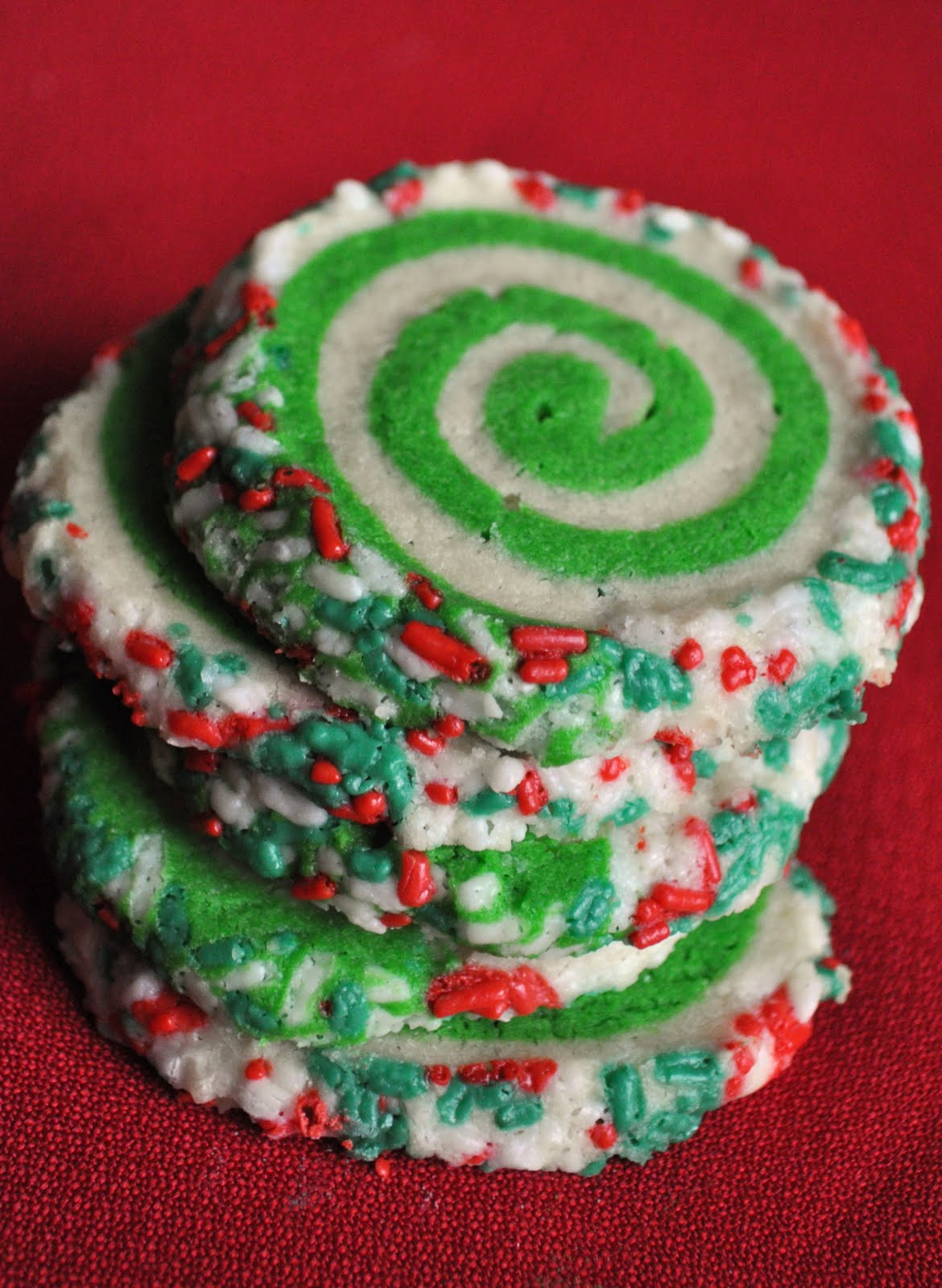 Christmas Swirl Cookies
 Our Italian Kitchen Colorful Swirl Cookies