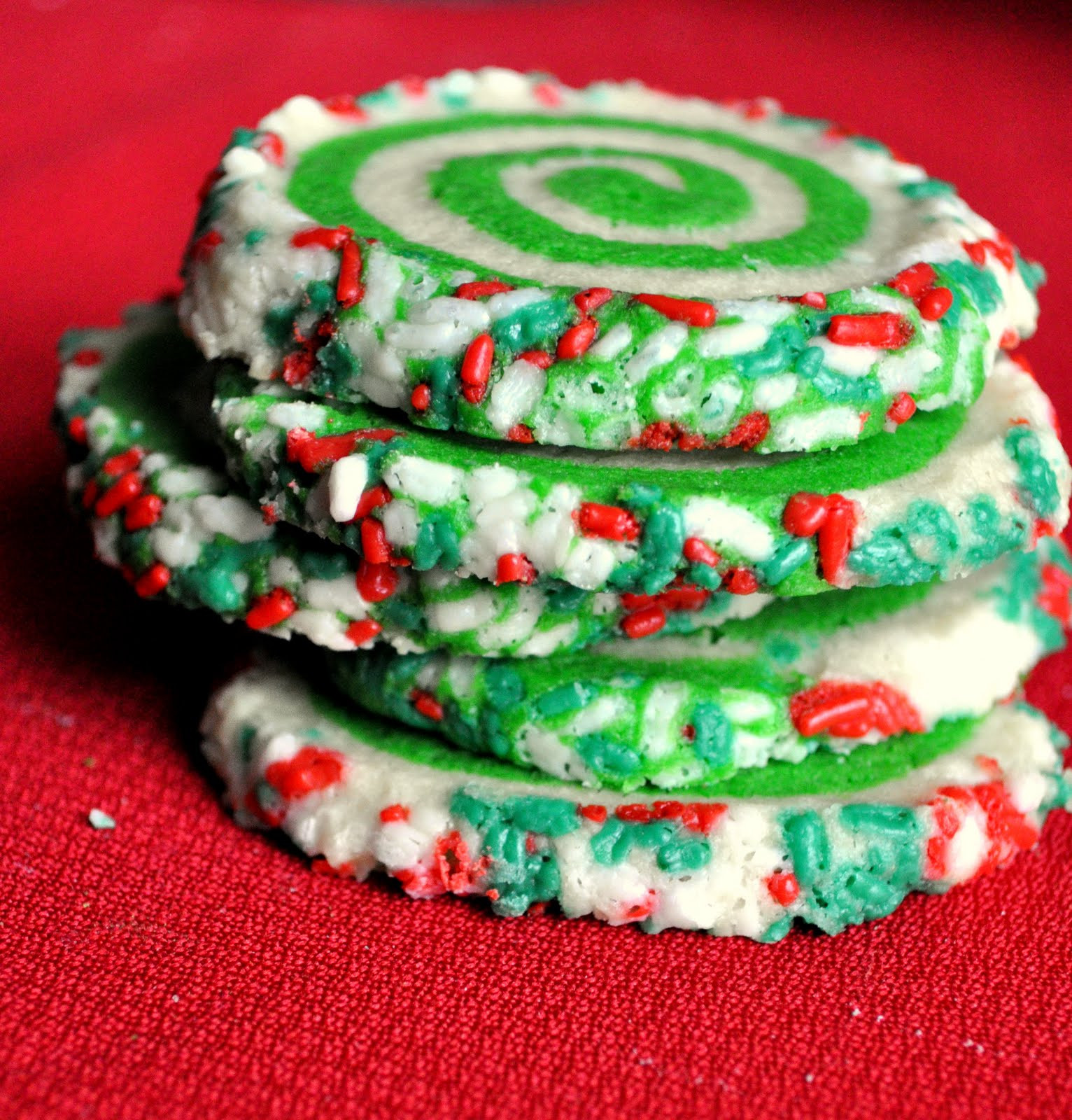 Christmas Swirl Cookies
 Our Italian Kitchen Colorful Swirl Cookies