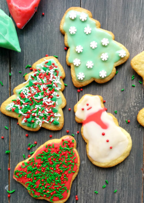 Christmas Themed Cookies
 From Scratch Sugar Cookies With Easy Icing