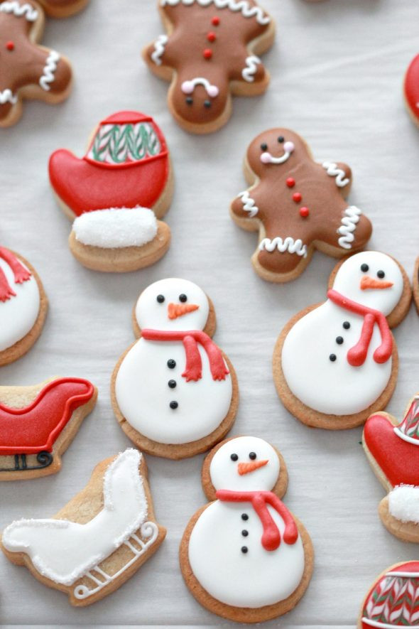 Christmas Themed Cookies
 Mini Advent Calendar Cookies