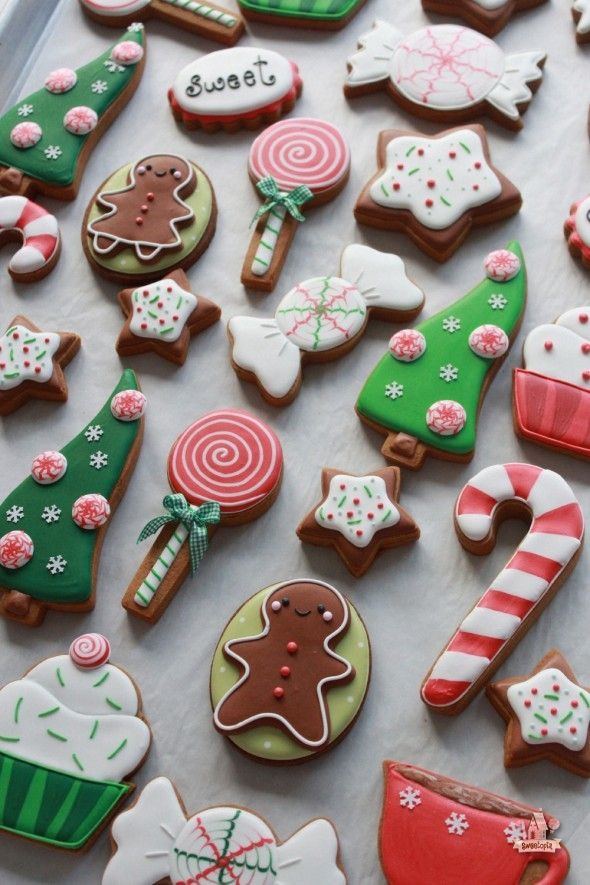 Christmas Themed Cookies
 17 Best ideas about Decorated Christmas Cookies on