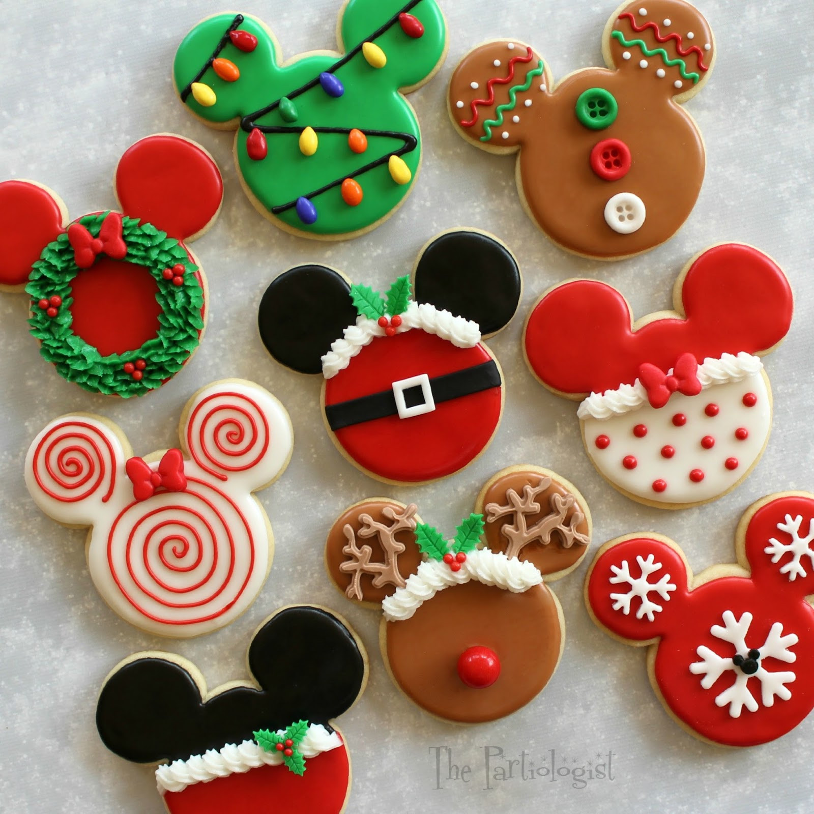 Christmas Themed Cookies
 The Partiologist Disney Themed Christmas Cookies