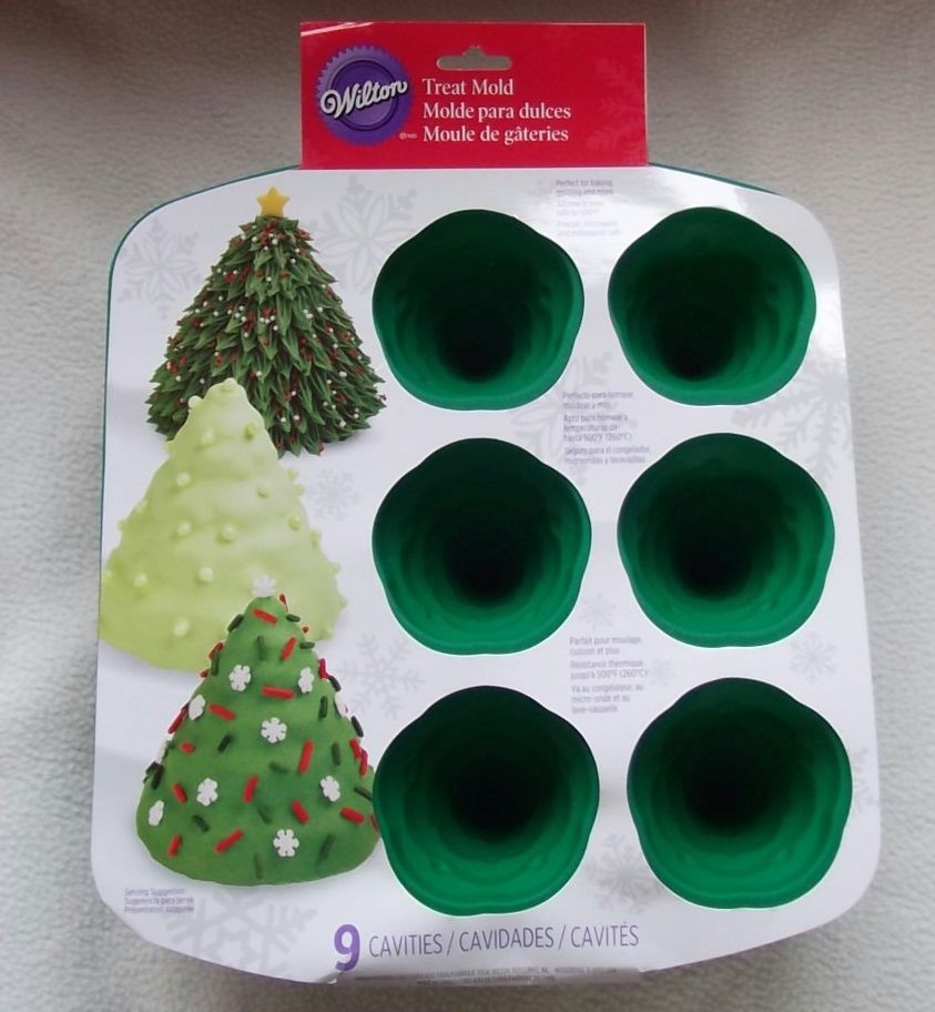 Christmas Tree Baking Pan
 Wilton Silicone 3D Christmas Trees Cake Cupcake Shaped Pan