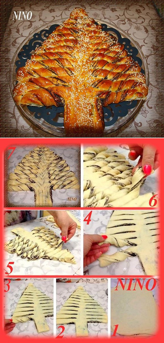 Christmas Tree Bread Recipe
 Braided Nutella Christmas Tree Bread DIY Recipe AllDayChic