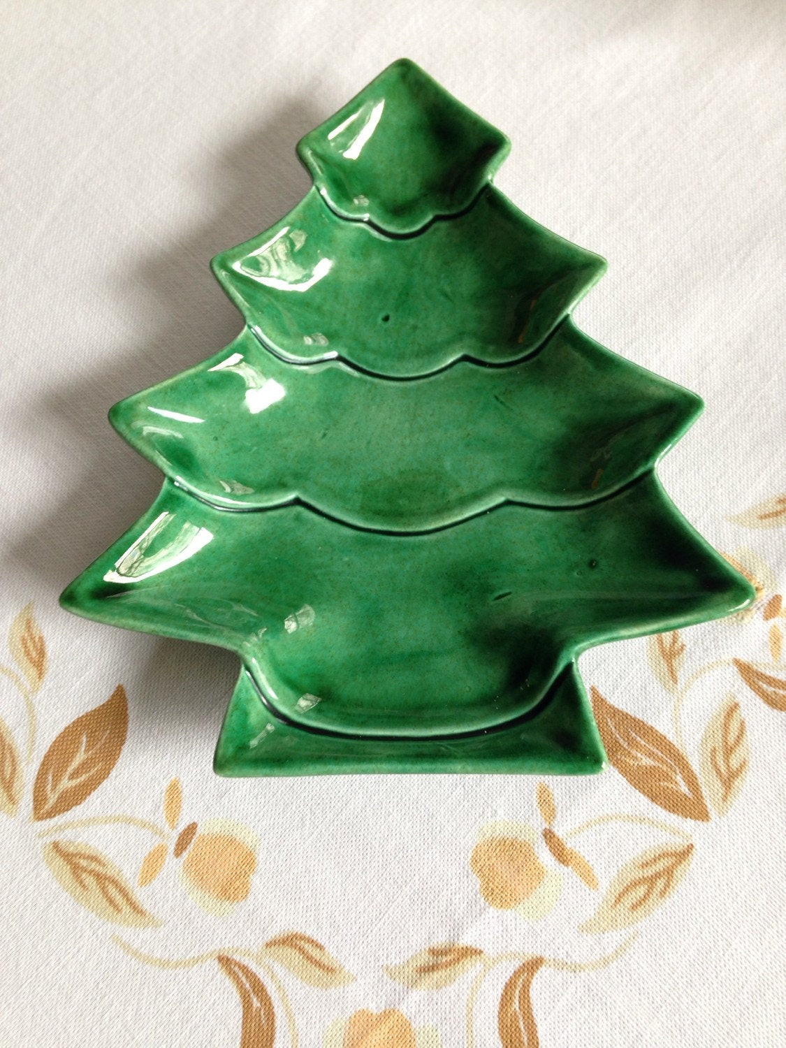 Christmas Tree Candy Dish
 Vintage Christmas Tree Candy Dish ceramic by