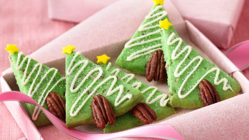 Christmas Tree Cookies Recipe
 Pecan Shortbread Christmas Tree Cookies Recipe