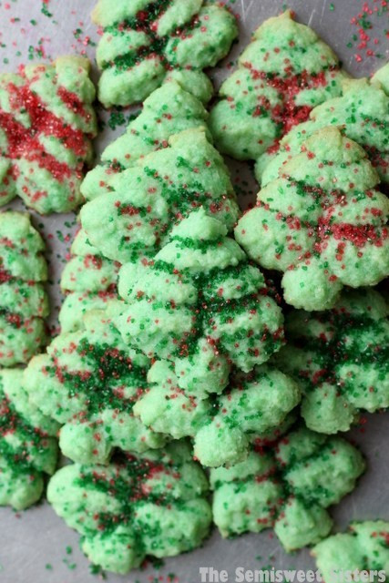 Christmas Tree Spritz Cookies
 Christmas Tree Spritz Cookies