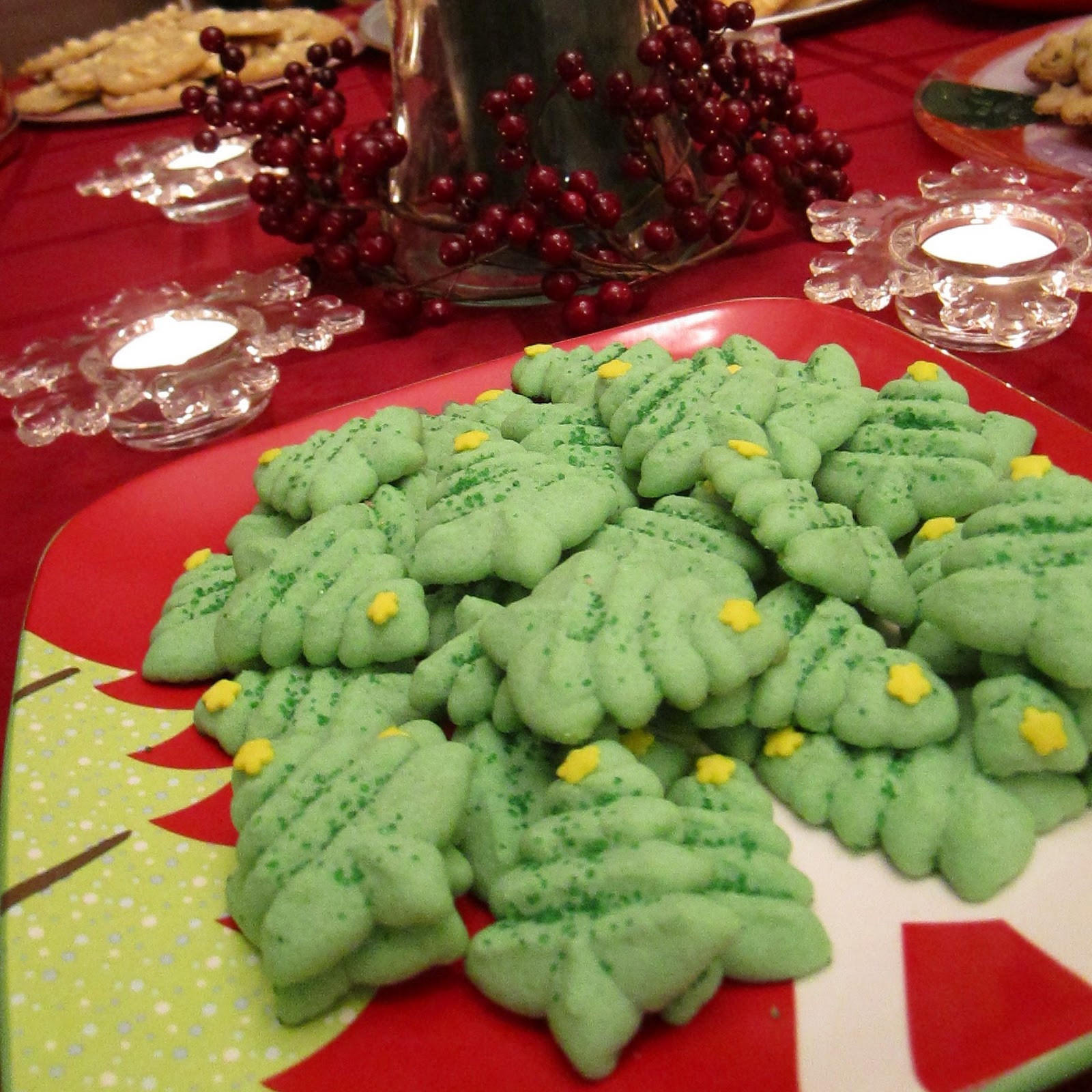 Christmas Tree Spritz Cookies
 BA s Christmas Spritz Cookies Recipe