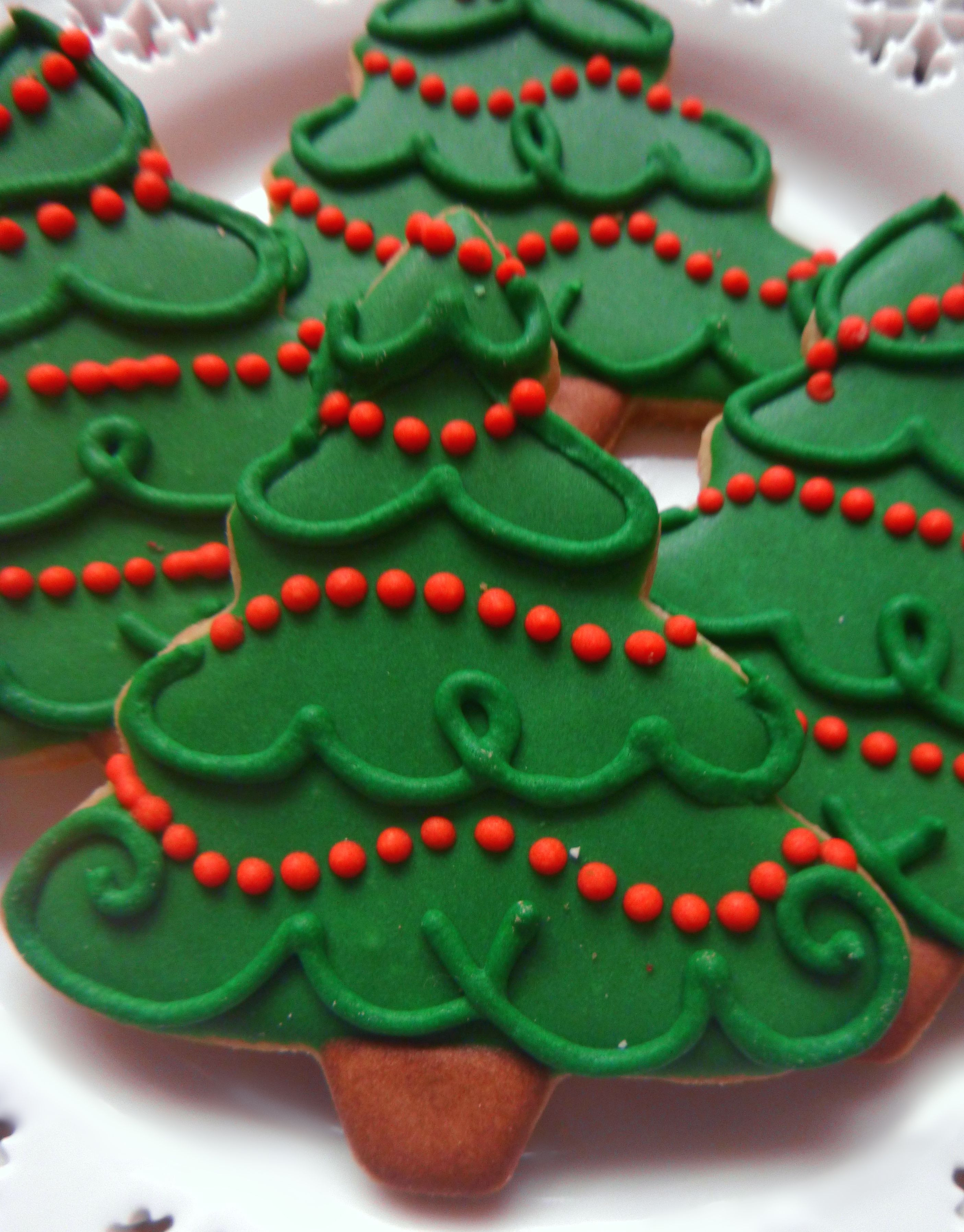 Christmas Tree Sugar Cookies
 Christmas Tree Sugar Cookies Etsy shop lindseyhudek