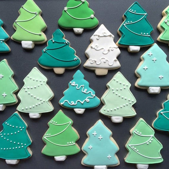 Christmas Tree Sugar Cookies
 Christmas Tree Sugar Cookies by HollyFoxDesign on Etsy