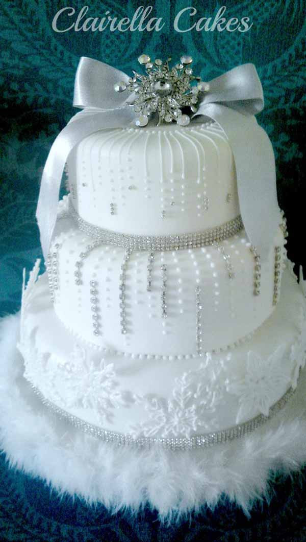 Christmas Wedding Cakes
 25 Breathtaking Christmas Wedding Ideas Christmas