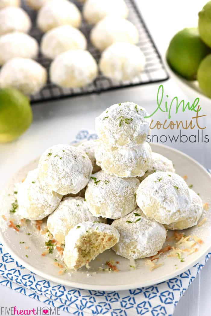 Coconut Christmas Cookies
 Lime Coconut Snowball Cookies Over 100 More Christmas