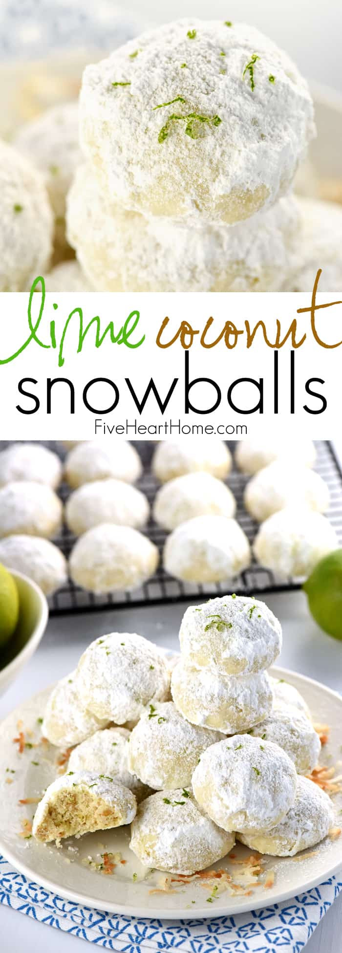 Coconut Christmas Cookies
 Lime Coconut Snowball Cookies Over 100 More Christmas