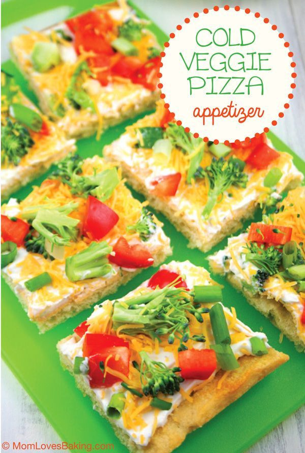 Cold Christmas Appetizers
 Cold Veggie Pizza Appetizer Recipe