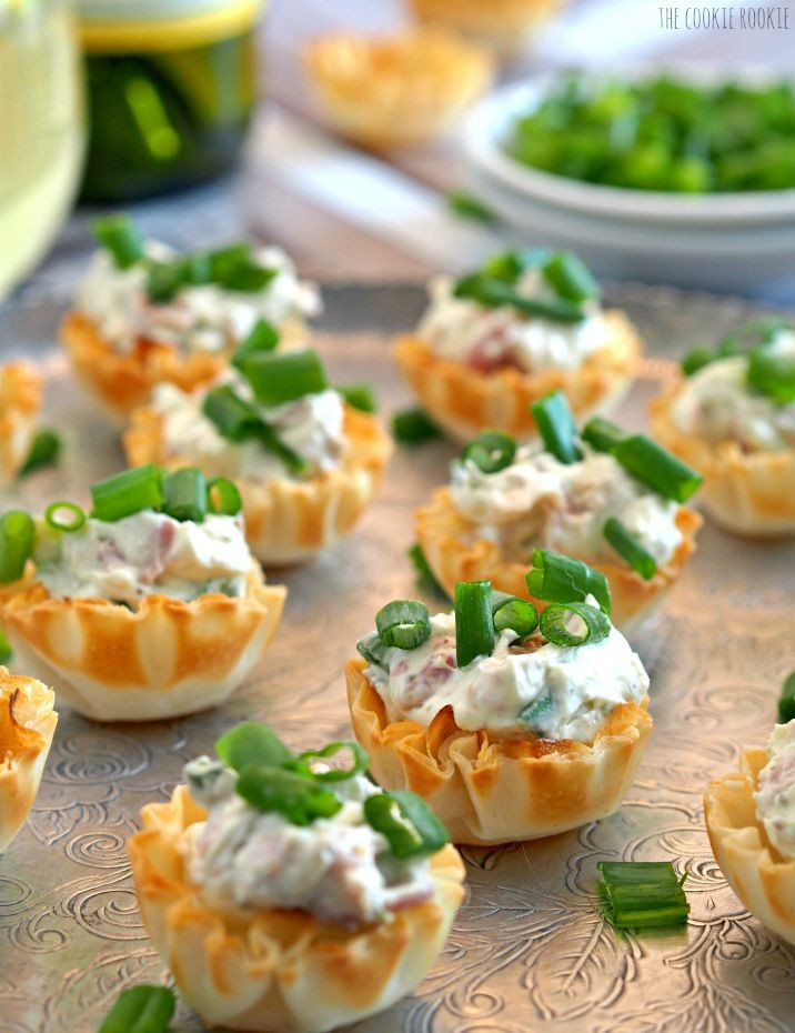 Cold Christmas Appetizers
 Boursin Prosciutto Phyllo Cups Appetizers