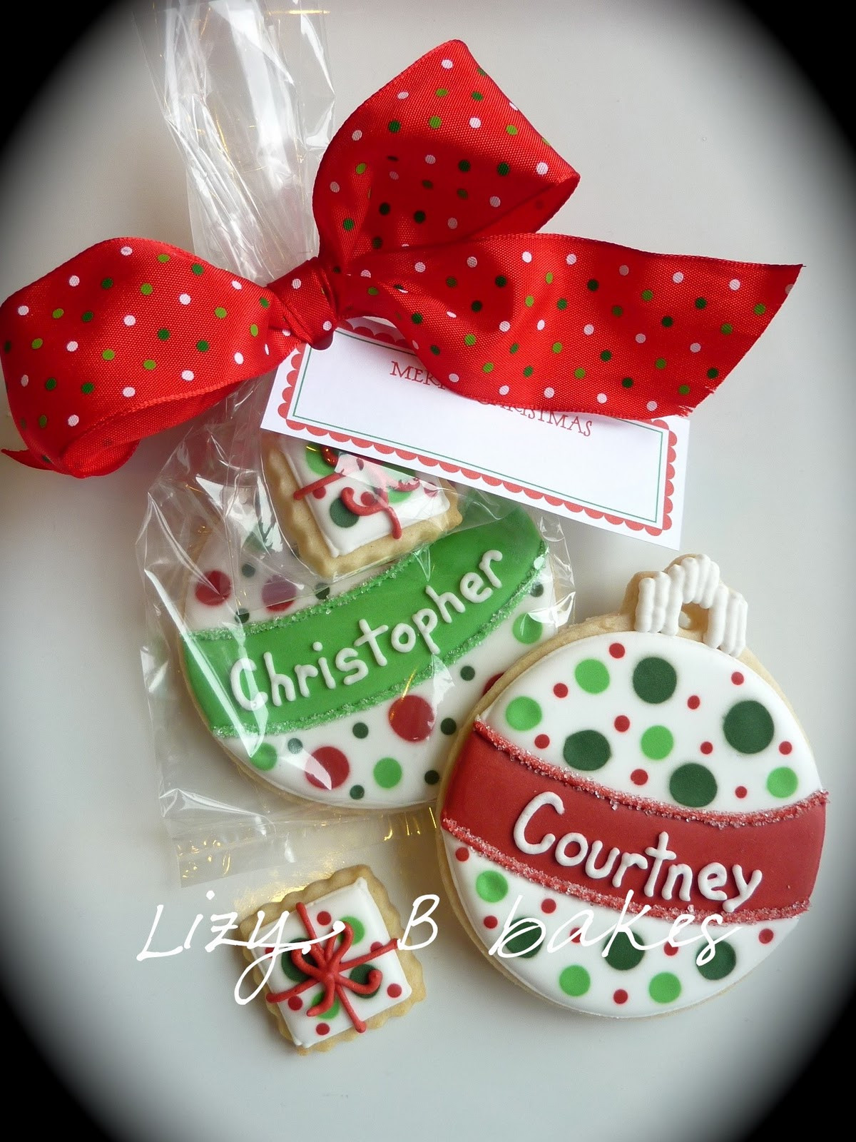 Cookies For Christmas Gifts
 Lizy B Personalized Christmas Cookies