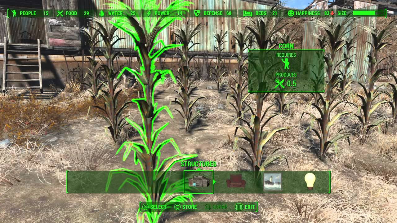 Corn Fallout 4
 Fallout 4 Food Production & Assigning Settlers