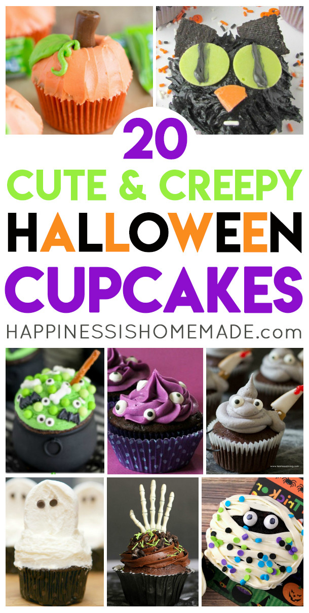 Creepy Halloween Cupcakes
 20 Cute & Creepy Halloween Cupcakes Happiness is Homemade