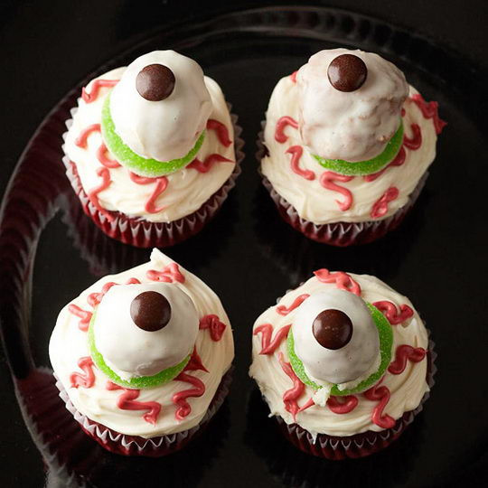Creepy Halloween Cupcakes
 Woot Finger Tips Scary Cupcakes Dare to Eat