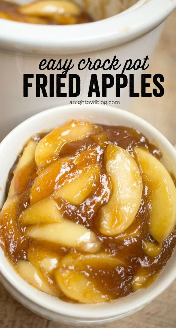 Crock Pot Thanksgiving Side Dishes
 Easy Crock Pot Fried Apples Recipe