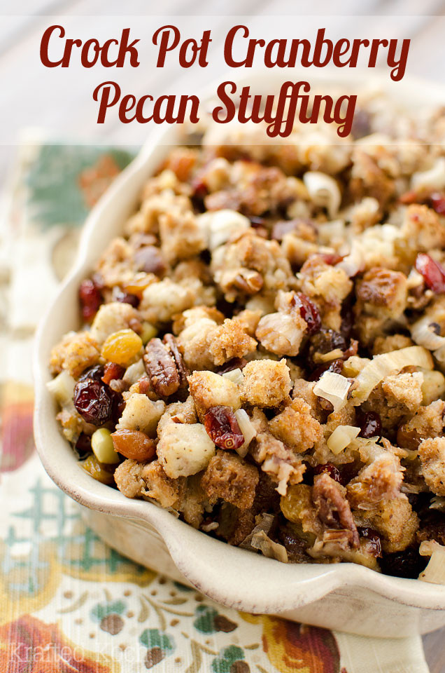 Crock Pot Thanksgiving Side Dishes
 Crock Pot Cranberry Pecan Stuffing Page 2 of 2