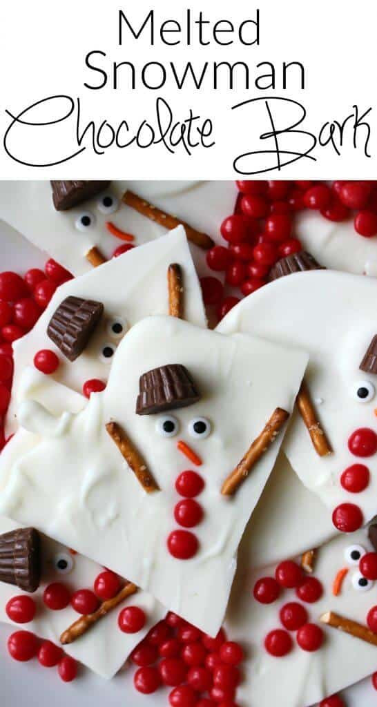 Cute Christmas Desserts
 Melted Snowman Chocolate Bark Princess Pinky Girl