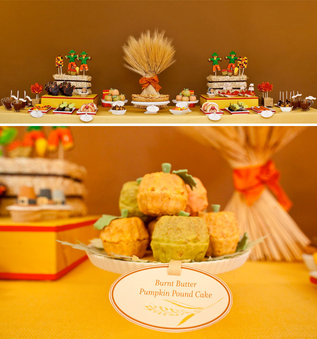 Cute Fall Desserts
 A Thanksgiving Dessert Table by Amy Atlas and more