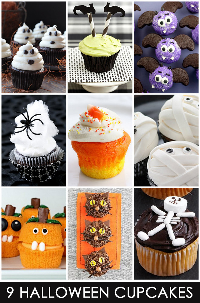 Cute Halloween Cupcakes
 9 Easy & Cute Halloween Cupcakes