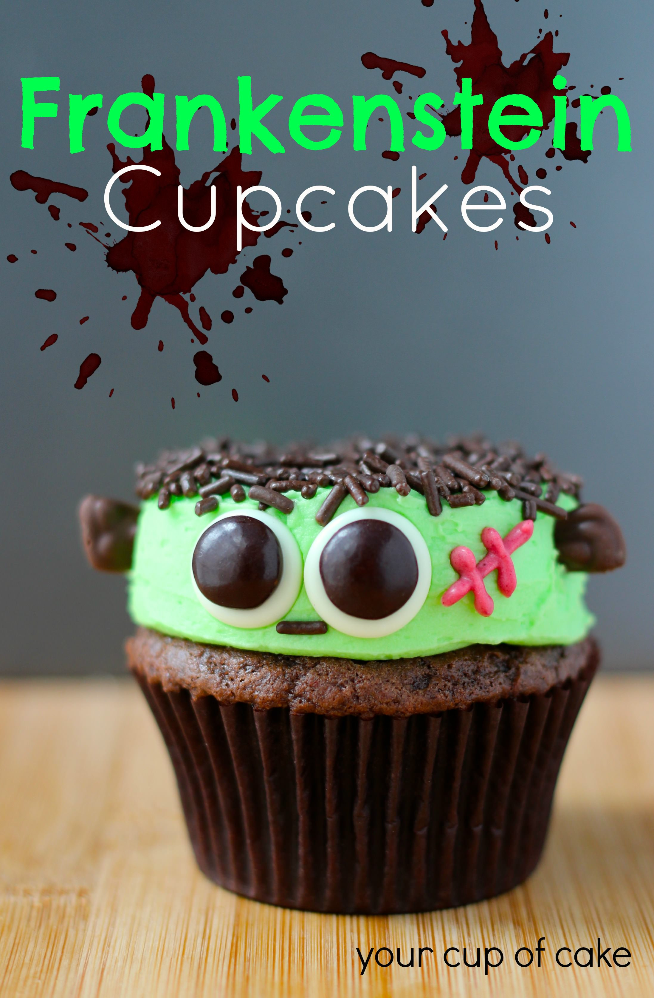 Cute Halloween Cupcakes
 Frankenstein Cupcakes Your Cup of Cake