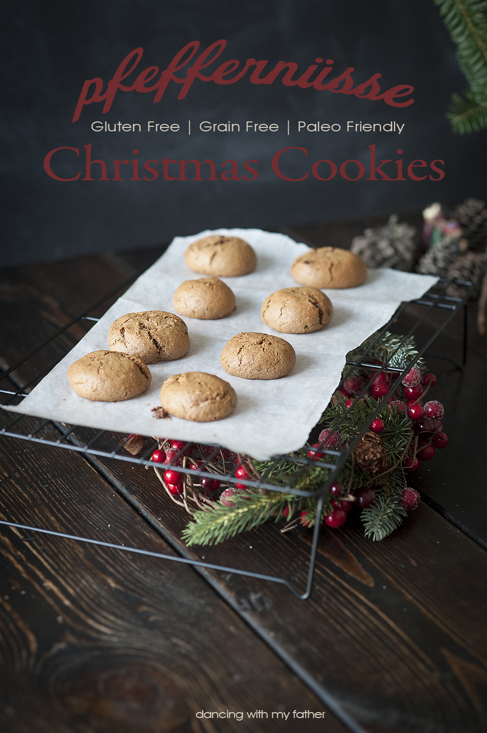 Dairy Free Christmas Cookies
 Pfeffernüsse grain free Christmas cookies