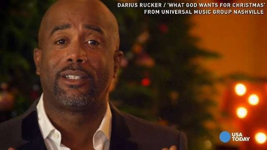 Darius Rucker Candy Cane Christmas
 New holiday music Rucker Menzel Pentatonix and more