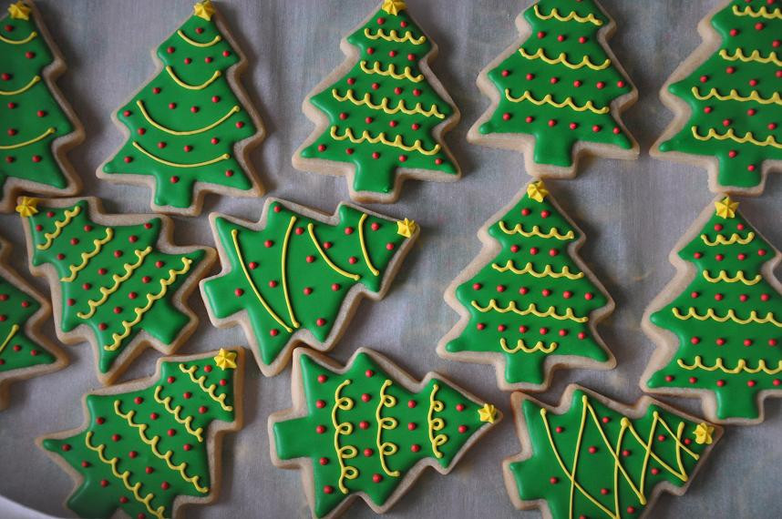 Decorated Christmas Trees Cookies
 christmas tree cookies