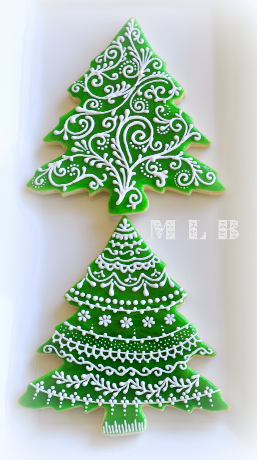 Decorated Christmas Trees Cookies
 My little bakery 🌹 Christmas tree cookies And polish