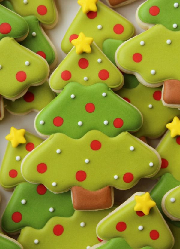 Decorated Christmas Trees Cookies
 Trim the Tree With Treats Decorated Christmas Tree Cookies