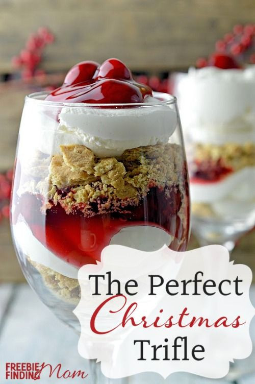 Delicious Christmas Desserts
 Cherry Cheesecake Trifle Dessert – The Perfect Christmas