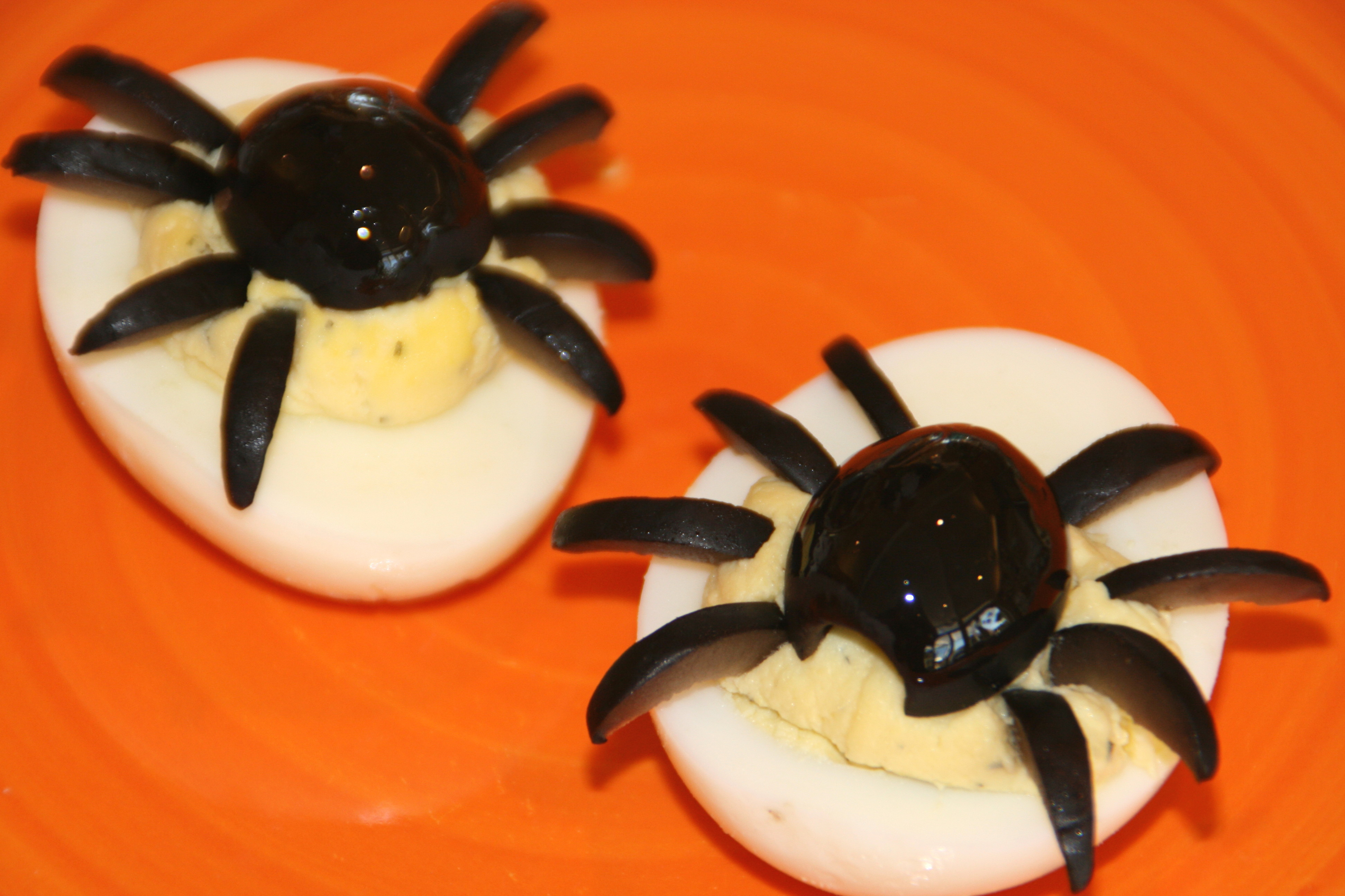 Deviled Eggs Spider Halloween
 Gory Green Monster Eyeball Dip for Halloween — Shockingly