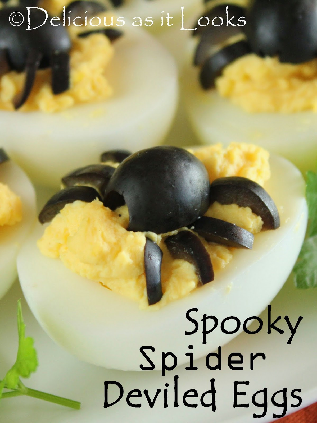 Deviled Eggs Spider Halloween
 Delicious as it Looks Halloween Spooky Spider Deviled Eggs