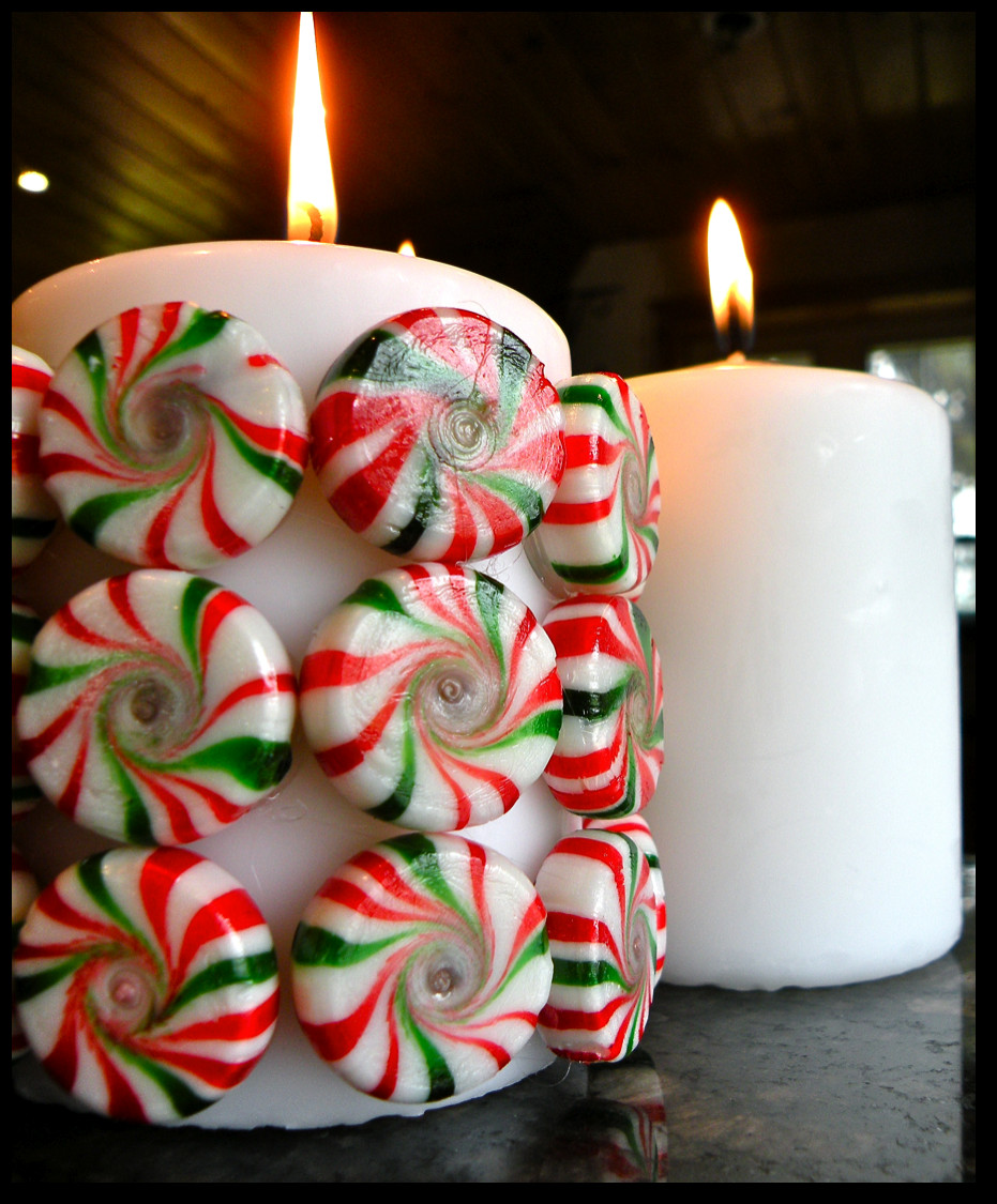 Diy Christmas Candy
 Killer Crafts DIY Holiday Peppermint Candy Candle