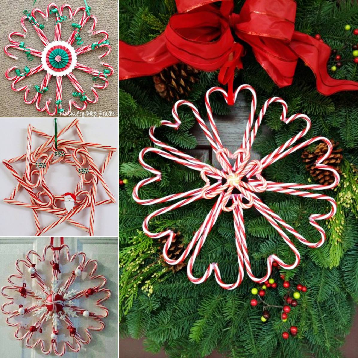 Diy Christmas Candy
 DIY Christmas Candy Cane Wreath