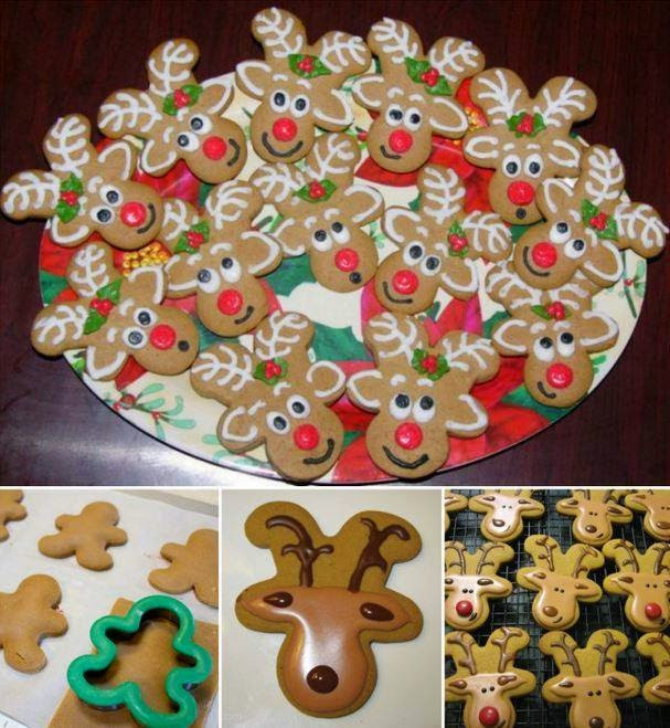 Diy Christmas Cookies
 DIY Holiday Gingerbread Reindeer Cookies Tutorial