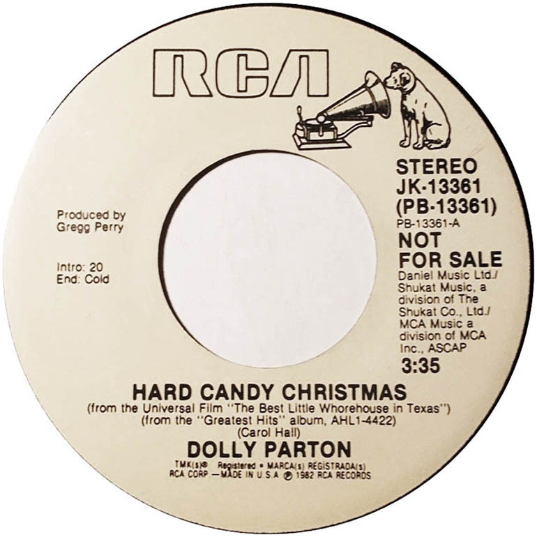 Dolly Parton Hard Candy Christmas Song
 45cat Dolly Parton Hard Candy Christmas Hard Candy