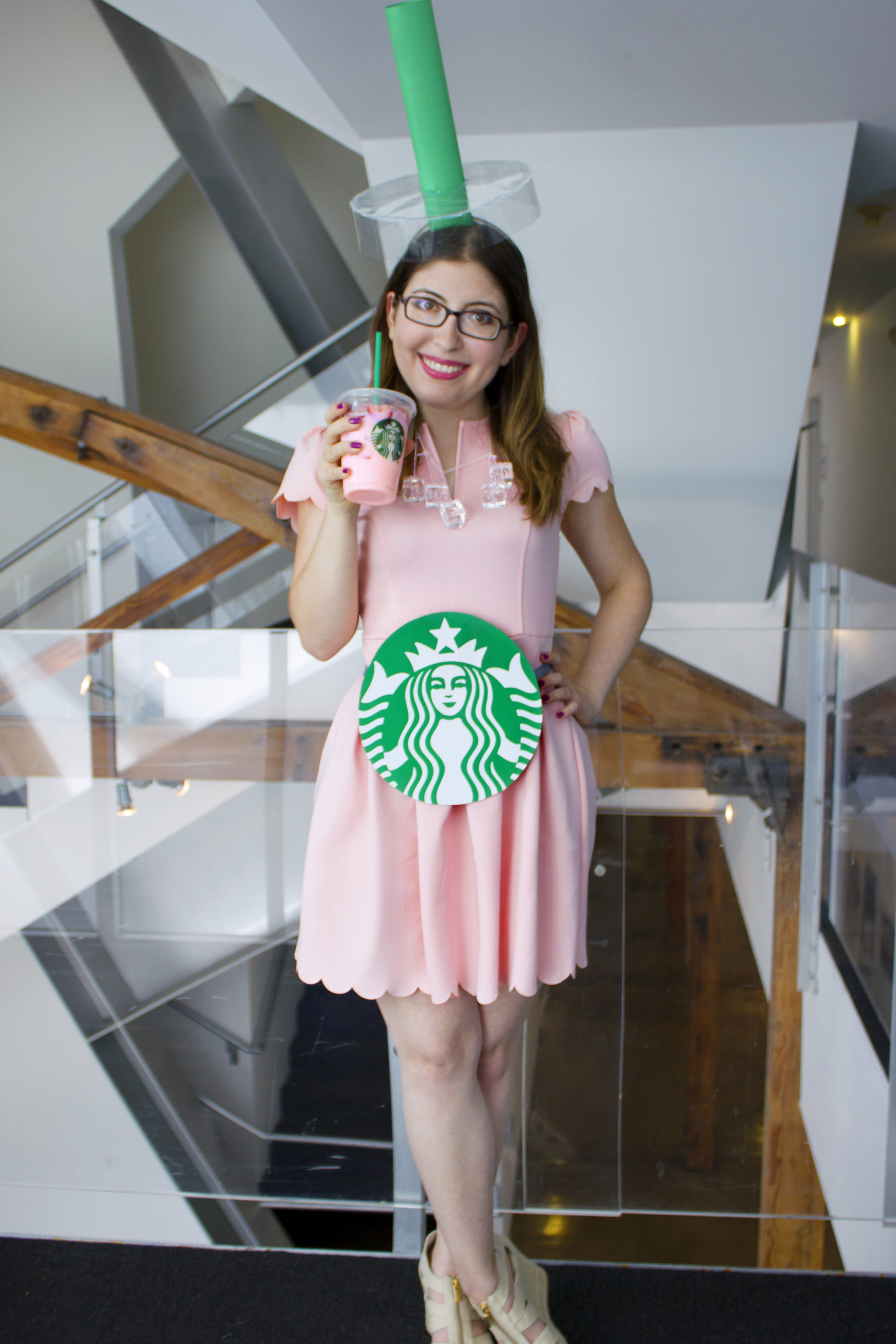 Drinks Halloween Costumes
 DIY Starbucks Pink Drink & Chanel from Scream Queens