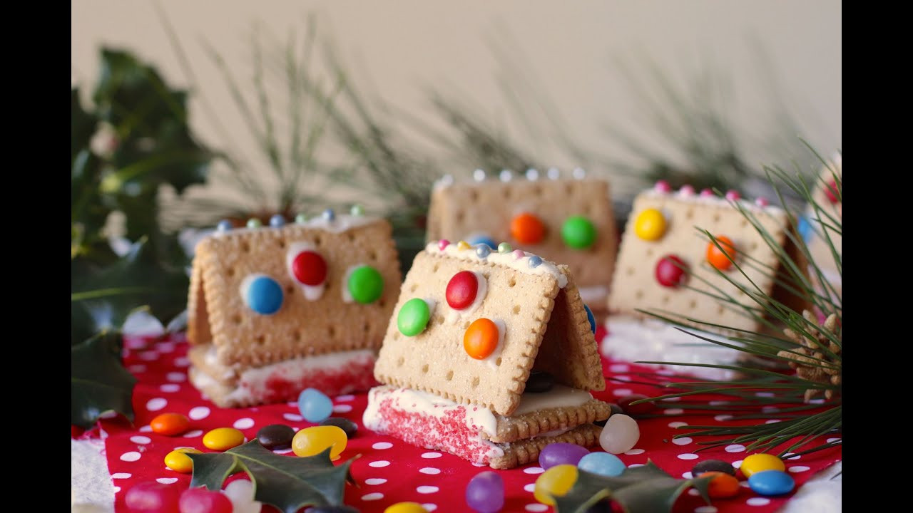 Easy Christmas Baking Recipies
 Easy recipe How to make little cookie houses