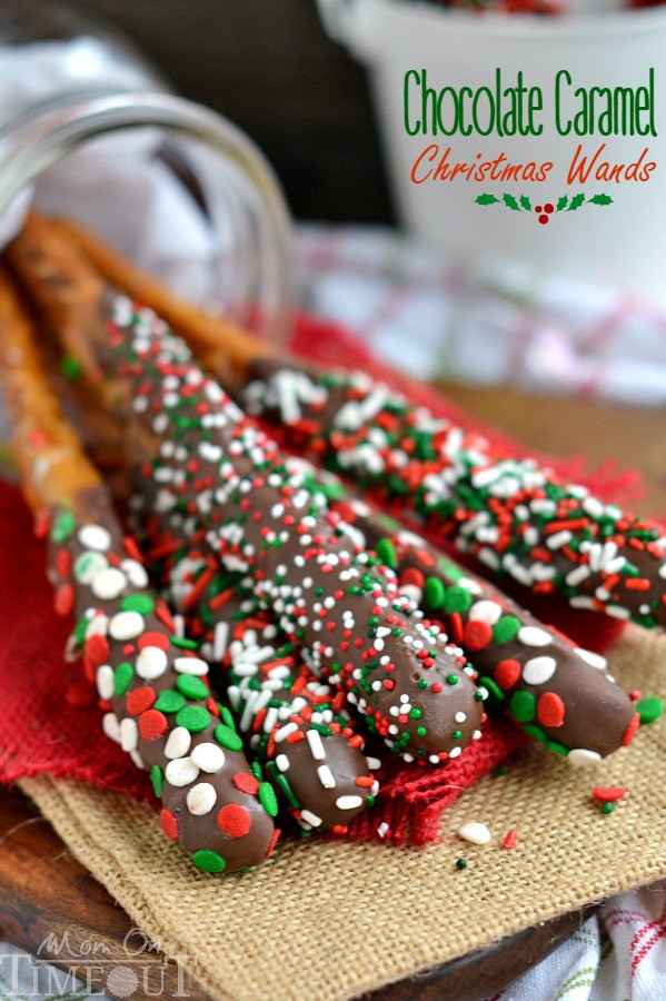 Easy Christmas Candy Recipes For Gifts
 Chocolate Caramel Christmas Wands BEST Kids Table Mom