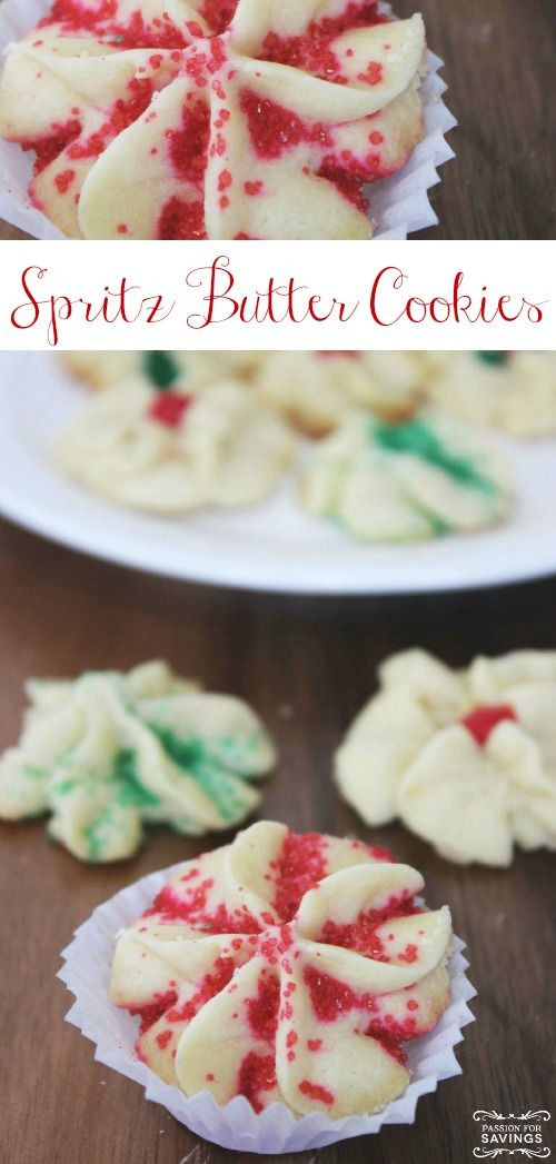 Easy Christmas Cookies Pinterest
 Spritz Butter Cookies Recipe Love these Easy Christmas
