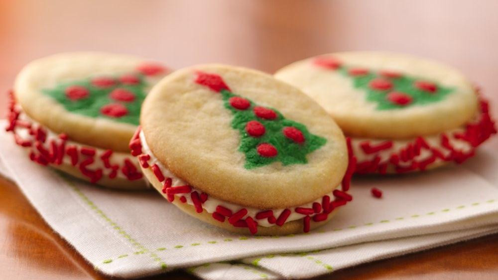 Easy Christmas Cookies Recipes With Pictures
 Christmas Tree Sandwich Cookies recipe from Pillsbury