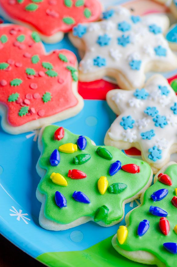 Easy Christmas Cut Out Cookies
 Soft Christmas Cut Out Sugar Cookies with Easy Icing