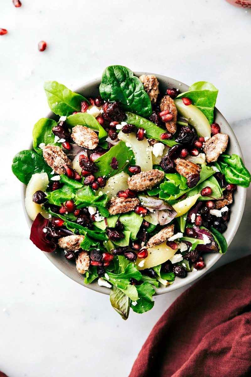 Easy Christmas Salads
 Can d Pecan Pear & Pomegranate Salad Chelsea s Messy