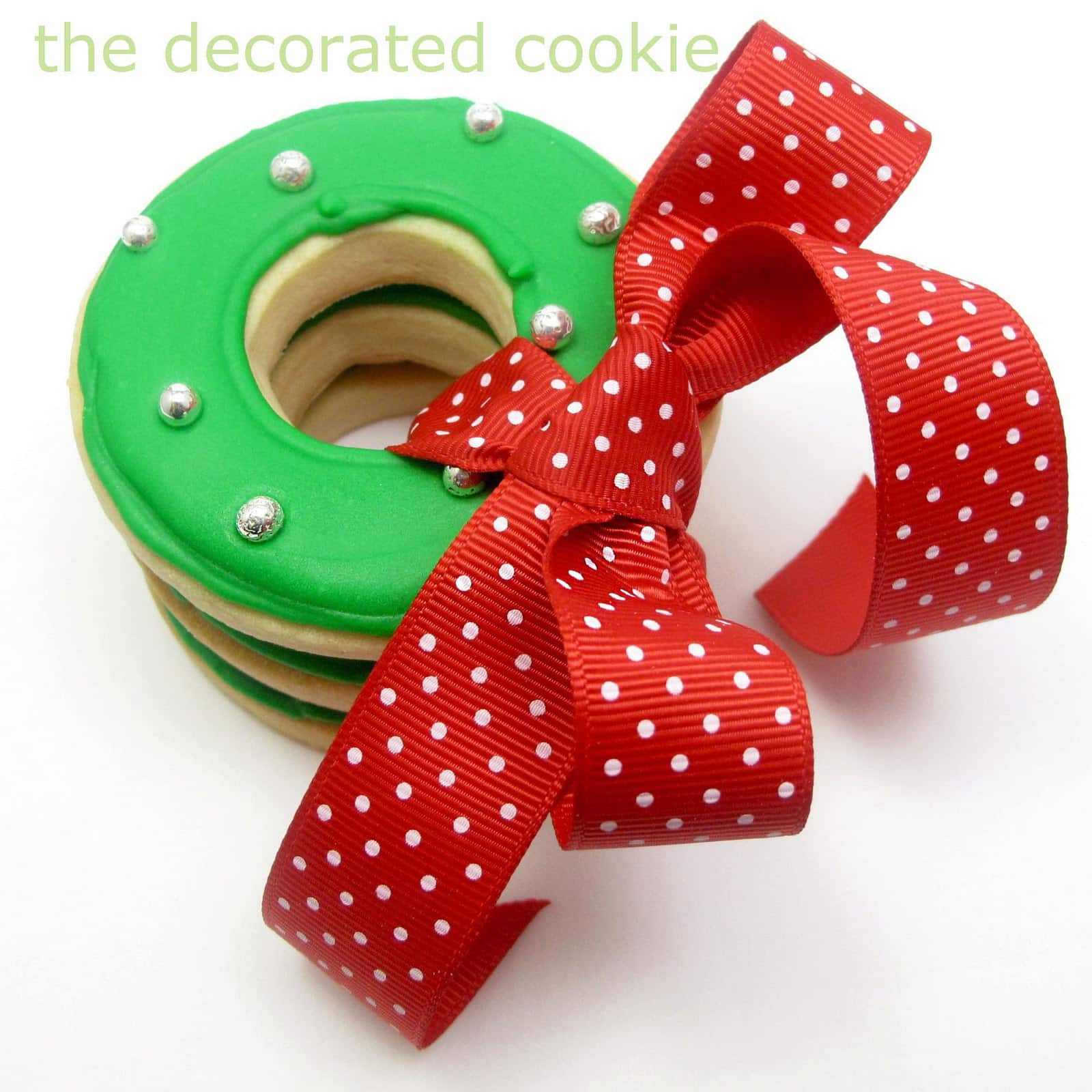 Easy Decorative Christmas Cookies
 simple Christmas wreath cookies The Decorated Cookie