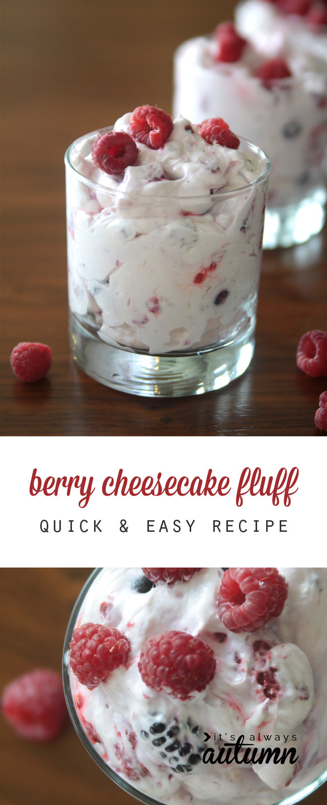 Easy Desserts For Christmas
 berry cheesecake fluff a lighter holiday dessert It s